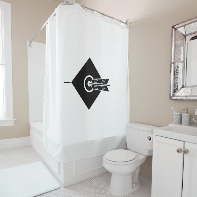 Bullseye Shower Curtain (In Situ)