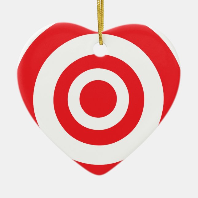 Bullseye Target Ceramic Tree Decoration (Front)
