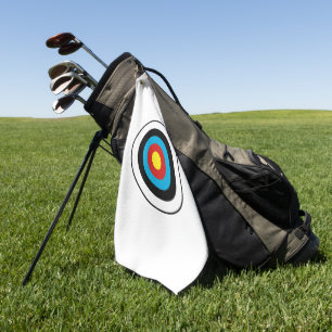 Bullseye Target Design Golf Towel