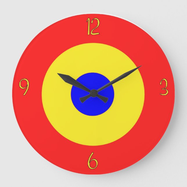 Bullseye Target Large Clock (Front)