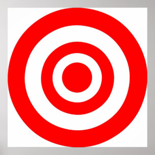 Bullseye Target Poster