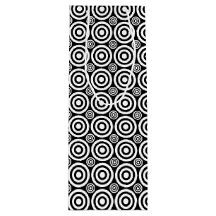 Bullseye-WINE GIFT BAG, Black-White Wine Gift Bag