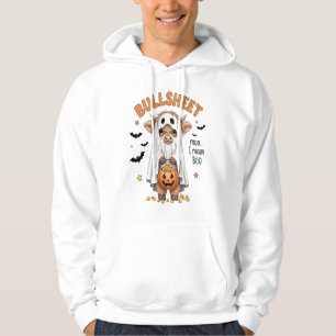 Bullsheet Highland Cow Funny Ghost Hoodie