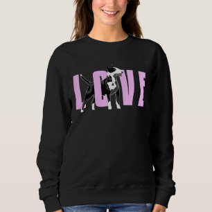 Bullterrier Love Heart Vintage 1 Sweatshirt