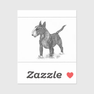 Bullterrier Vinyl Sticker