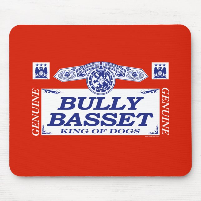 Bully Basset Mouse Pad (Front)