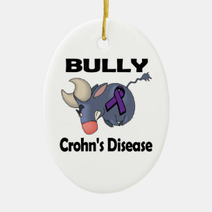 BULLy Crohns Disease (purple) Ceramic Tree Decoration