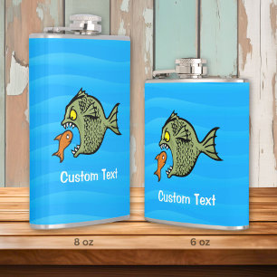 Bully fish hip flask