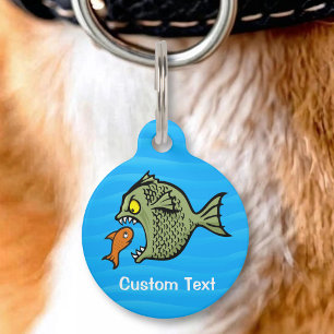Bully fish pet ID tag