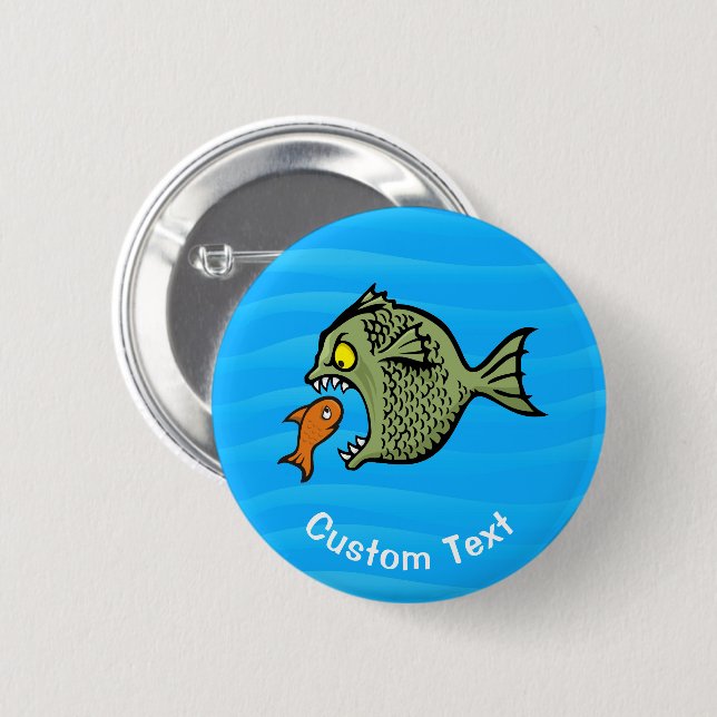 Bully Fish Pinback Button (Front & Back)