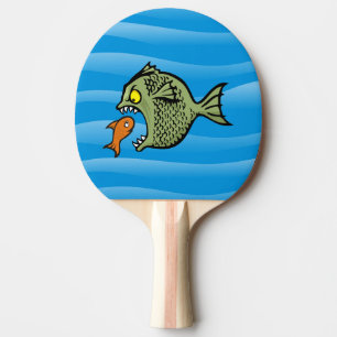 Bully fish ping pong paddle