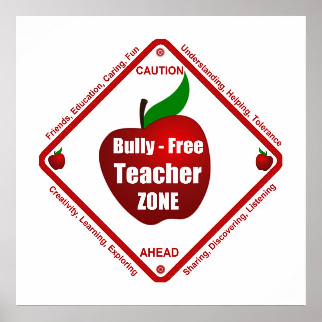 Bully - Free Teacher Zone Poster (Front)