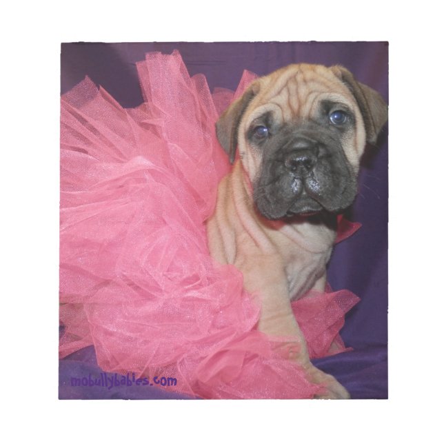 Bully Love Bullmastiff Notepad (Front)