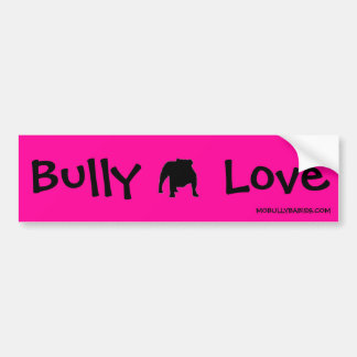Bully Love English Bulldog Bumper Sticker