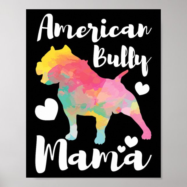 Bully Mama Bulldog Owner Mum  Poster (Front)