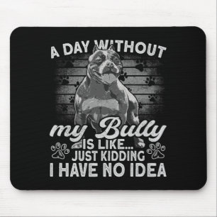 Bully Tbull Stuffed Animal Outfit Dog American Bul Mouse Pad