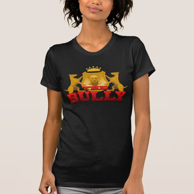 Bully Womens Destroyed - Black T-Shirt (Front)