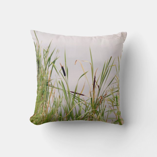 Bulrushes By Water Cushion (Front)
