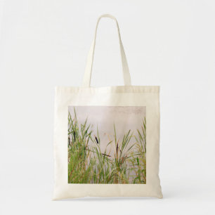 Bulrushes By Water. Tote Bag