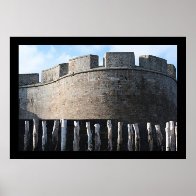 Bulwark Fortifications Saint Malo Brittany Poster (Front)