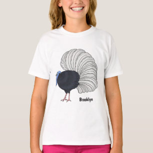 Bulwer's pheasant bird cartoon illustration  T-Shirt