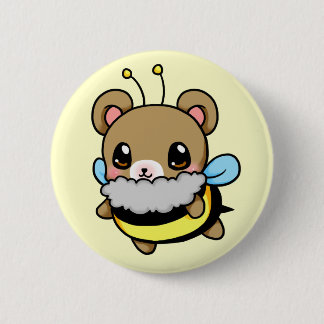 Bumble Bear 6 Cm Round Badge