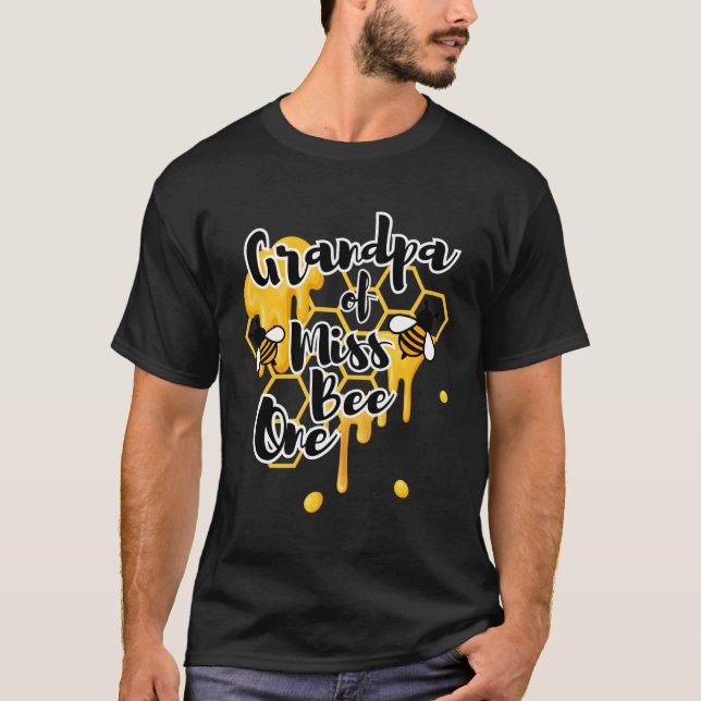 Bumble Bee 1St Py Grandpa Bee One T-Shirt (Front)