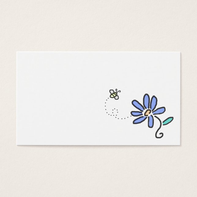 Bumble Bee and Blue Flower (Front)
