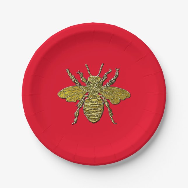 Bumble Bee and Your Colour Paper Plate (Front)
