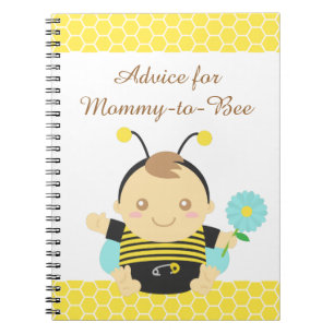 Bumble Bee Baby, For Mummy to Be Spiral Notebook
