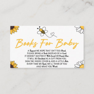 Bumble Bee Baby Shower Books For Baby Card