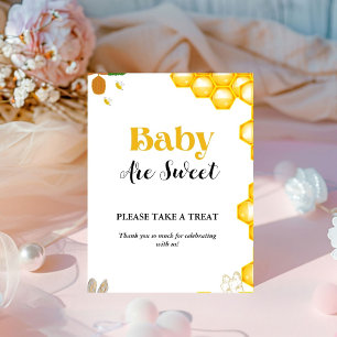 Bumble Bee board baby shower Favour sign