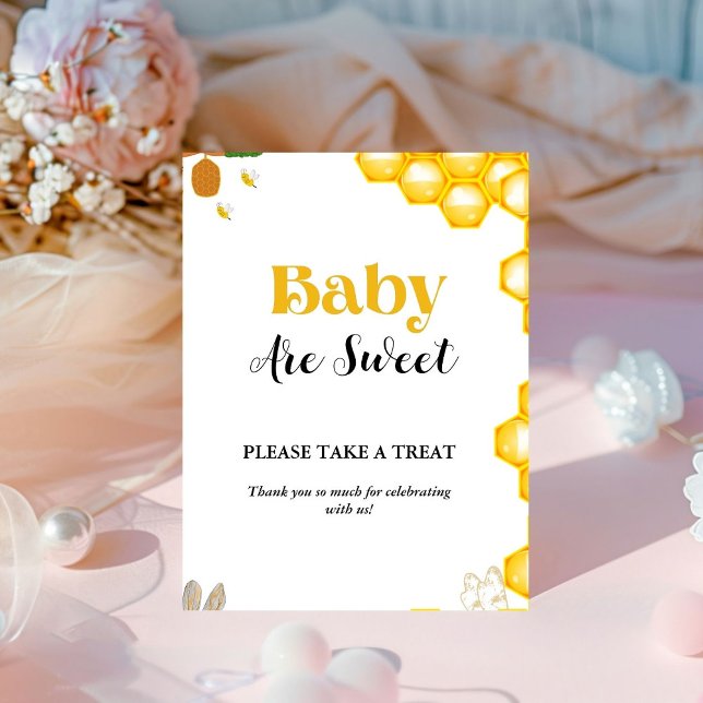 Bumble Bee board baby shower Favour sign (Creator Uploaded)