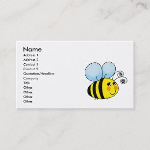 bumble bee business card