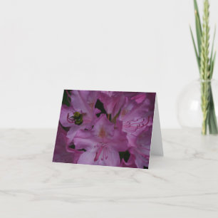 Bumble Bee Busy on a  Rhododendron Thank You Card