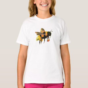 Bumble Bee carrying pollen Girls' T-Shirt