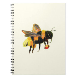 Bumble Bee carrying pollen  Notebook