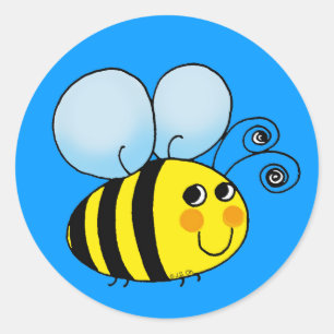 Bumble bee classic round sticker