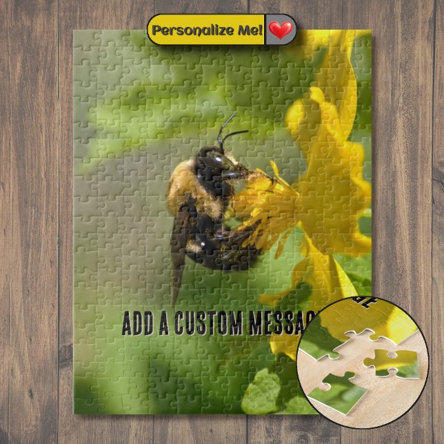 Bumble Bee Closeup Jigsaw Puzzle (Bumble Bee Closeup Jigsaw Puzzle)