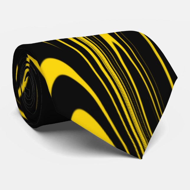 Bumble Bee Colours Tie (Rolled)