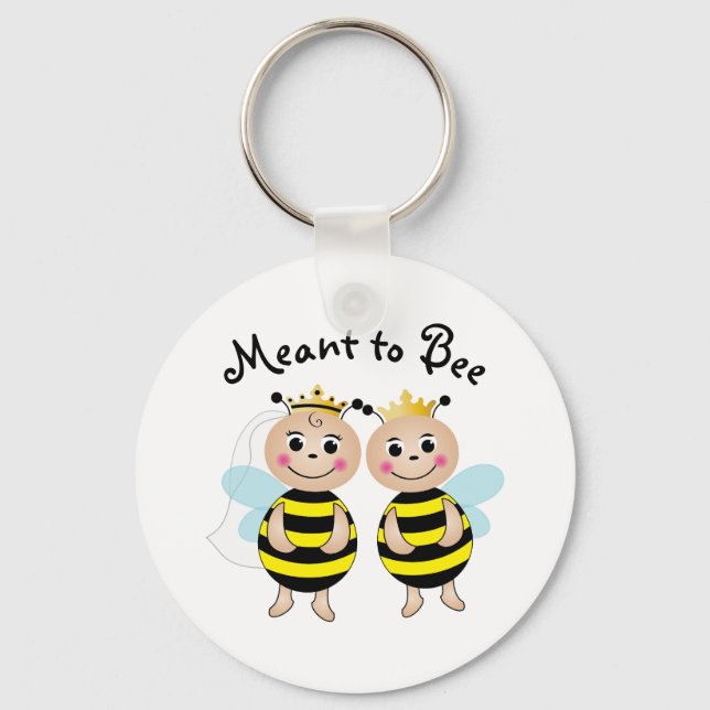 Bumble Bee Couples Key Chain (Front)