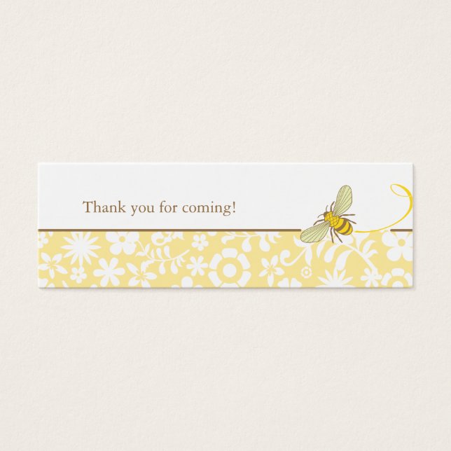 Bumble Bee Favour Tag (Front)