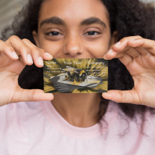 Bumble Bee Flying Business card