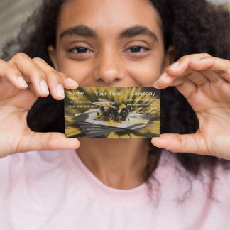 Bumble Bee Flying Business card