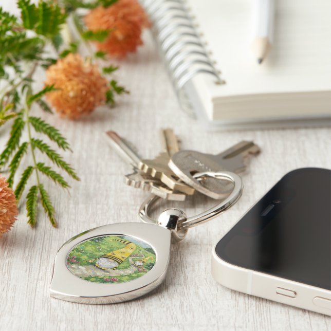 Bumble Bee Gnomes Key Ring (Side)