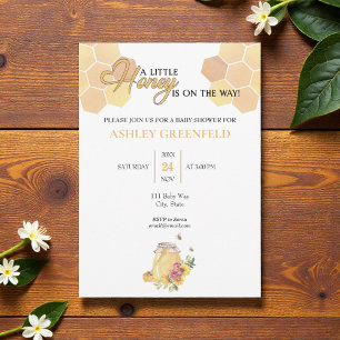 Bumble Bee Honey on the Way Baby Shower Invitation