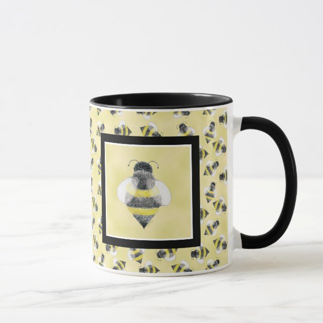 Bumble Bee Illustration Mug (Right)