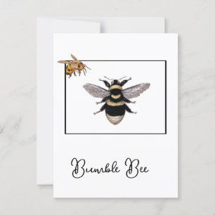 Bumble Bee in Bee Frame Postcard