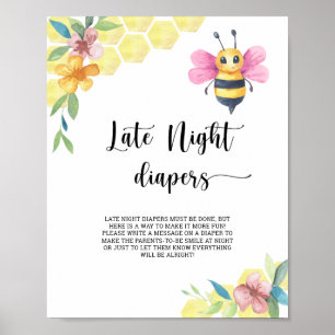 Bumble bee \ Late night diapers game  Poster