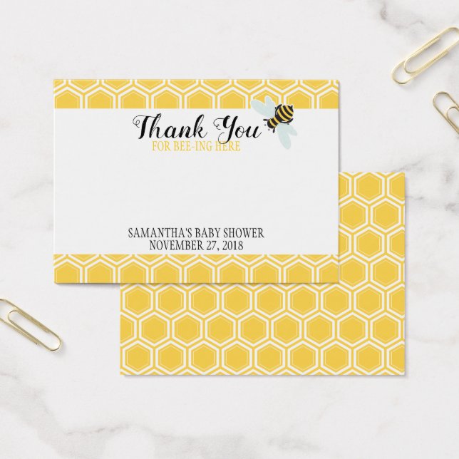 Bumble Bee Lip Balm Party Favour Card (Office)